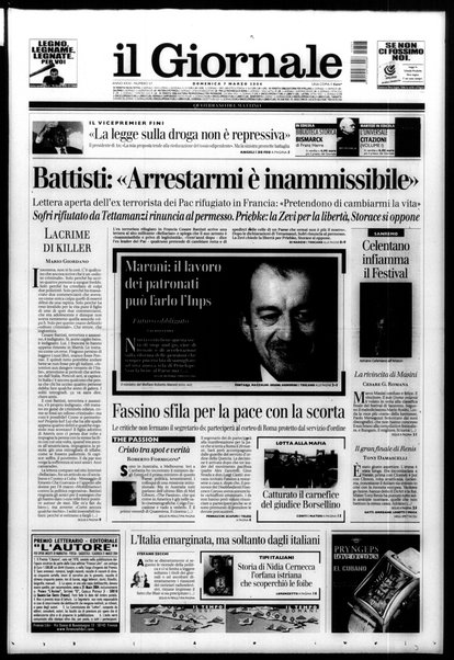 Il giornale : quotidiano del mattino